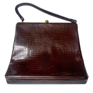 VNTG TEMPRA BY THEODOR CALIFORNIA brown leather handbag